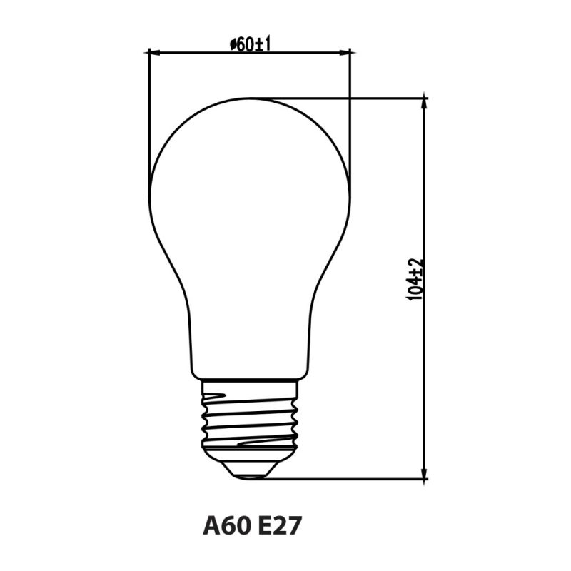 Noxion Lucent Filament LED E27 Ball Clear 7W 806LM 2700K - Dimmable