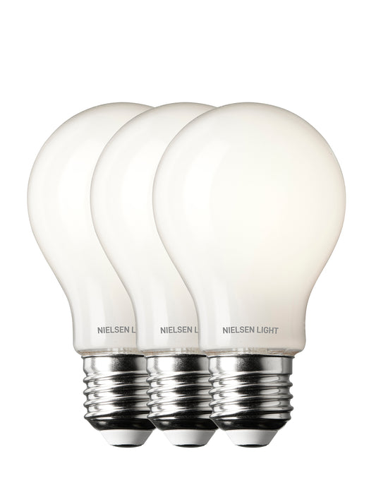 Set of 3 LED Light Bulbs Pear E24 7W 700lm 2700K